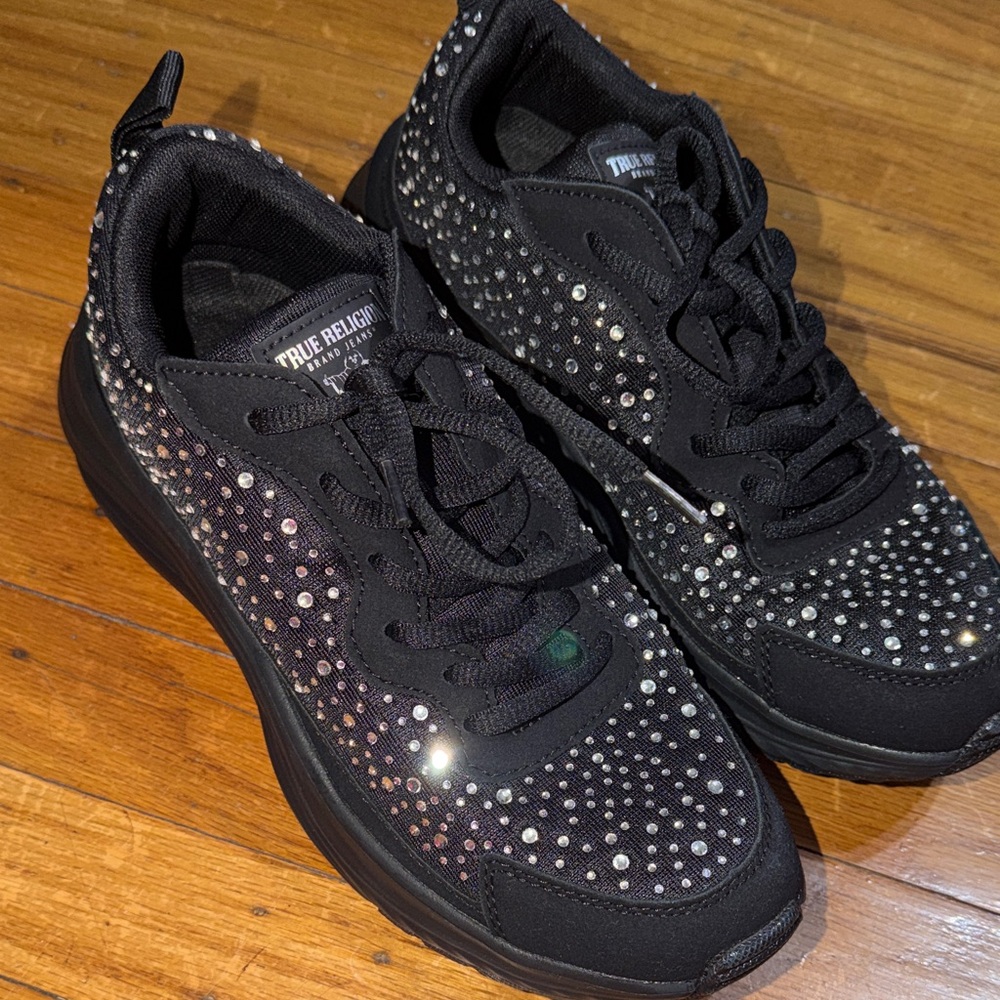 True Religion Black Sparkle Women's Sneakers